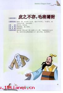 皮之不存,毛将焉附的故事图片